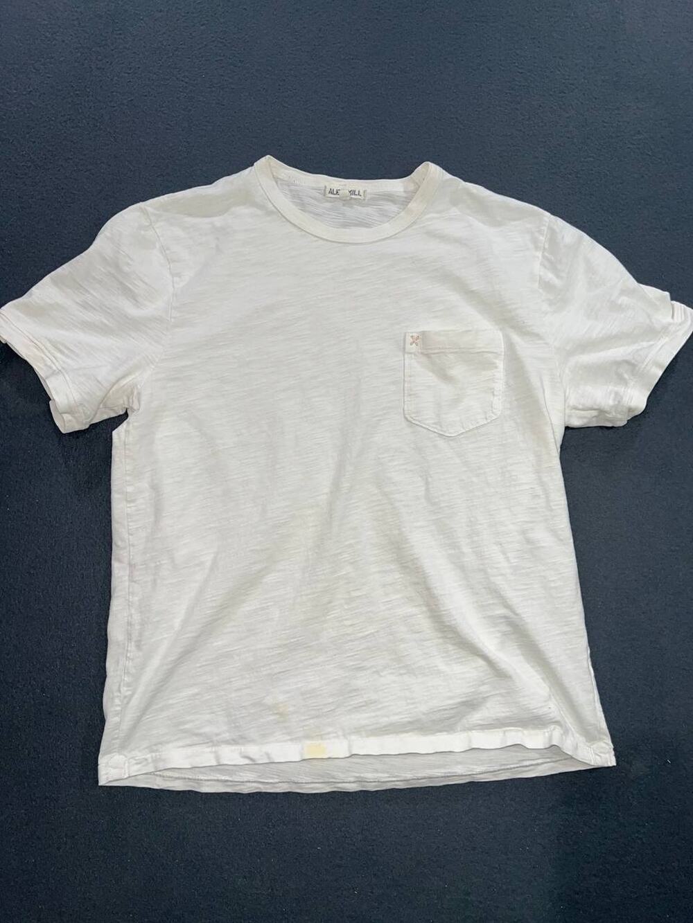Alex Mill t-shirt Standard Slub Pocket Large Lightweight Preppy Cotton A009032